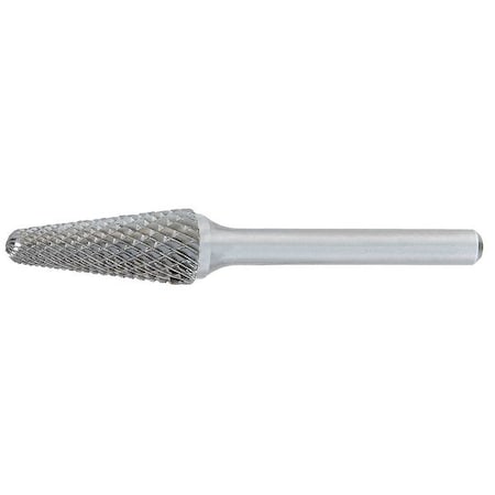 Carbide Bur,14 deg. Included Angle,1/4in