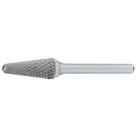 Carbide Bur,14 deg. Included Angle,1/2in