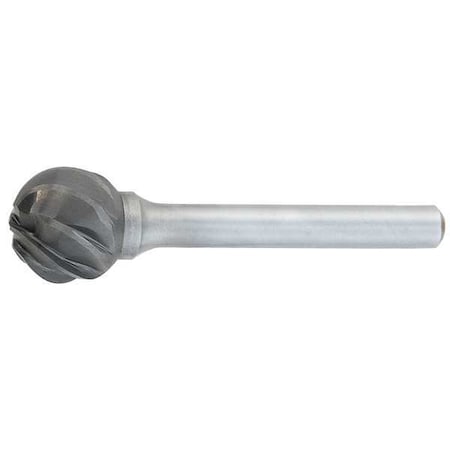 Carbide Bur,Ball Shape,5/8 in.