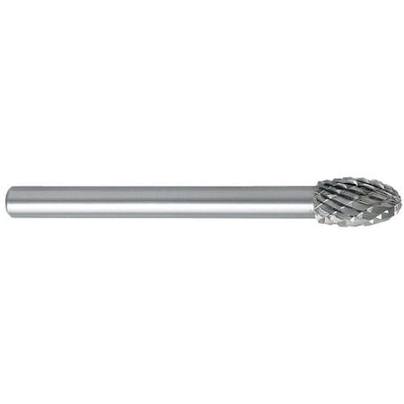 Carbide Bur,5mm Cut Dia.,RH Cut