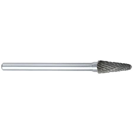 Carbide Bur,4mm Cut Dia.,RH Cut