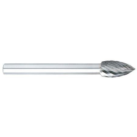 Carbide Bur,Pointed Tree,3/16 in.