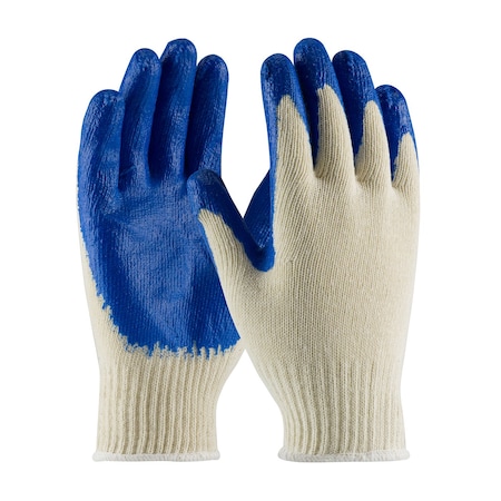 Coated Gloves, Latex, Smooth, Palm, 2 Abrasion Level, Beige, S (7) 12 PK