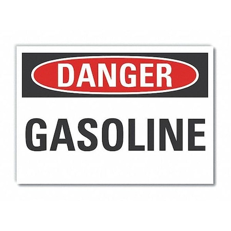 Danger Sign, 7 in H, 10 in W,Vertical Rectangle, English, LCU4-0313-RD_10X7