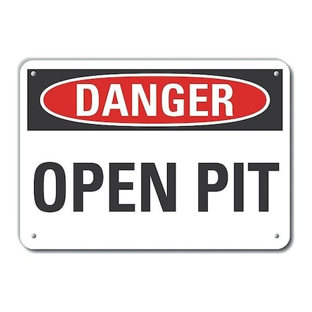 Alum Danger Open Pit,10"x7", LCU4-0315-NA_10X7