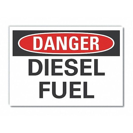 Danger Sign, 7 in H, 10 in W,Vertical Rectangle, English, LCU4-0338-RD_10X7