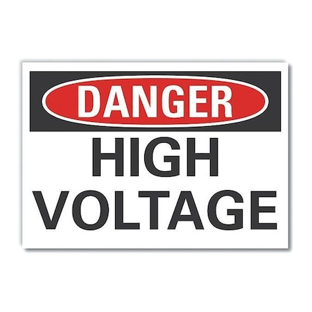 Decal Danger High Voltage,14"x10"
