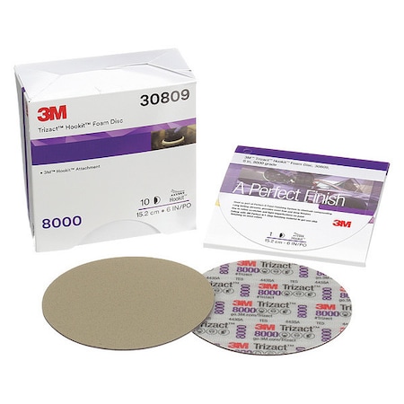 Polishing Pad, Foam, 6" Size, Package Quantity: 1