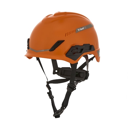 V-Gard H1 Safety Helmet, Trivent, Fas-Trac III Pivot, ANSI, EN12492, Class C, Orange
