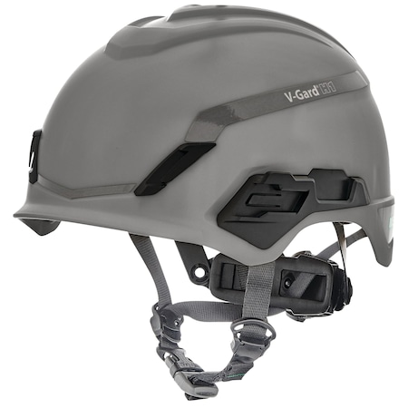 V-Gard H1 Safety Helmet, Novent, Fas-Trac III Pivot, ANSI, EN397, Type I, Class E, Gray