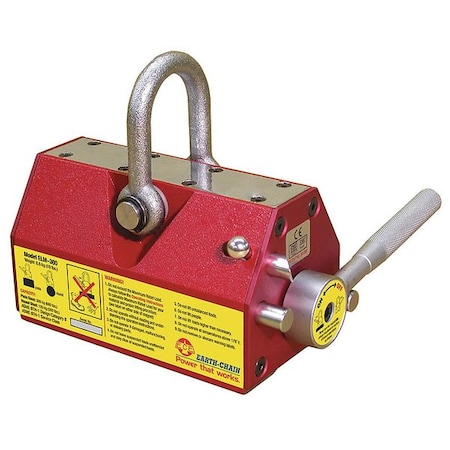 Lifting Magnet,660 lb Flat,300 lb Round