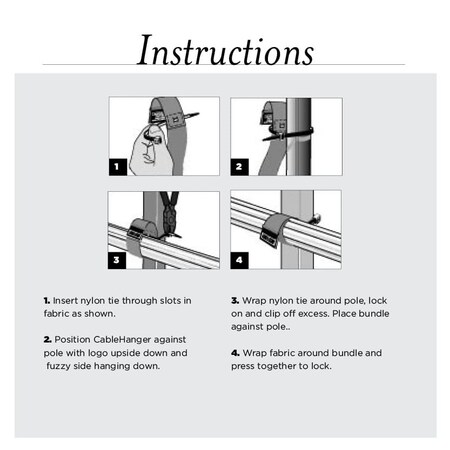 Cable Tie Strap, 21 in L, 5-1/2 in Max Bundle Dia., Orange, Nylon Tie, 10 PK
