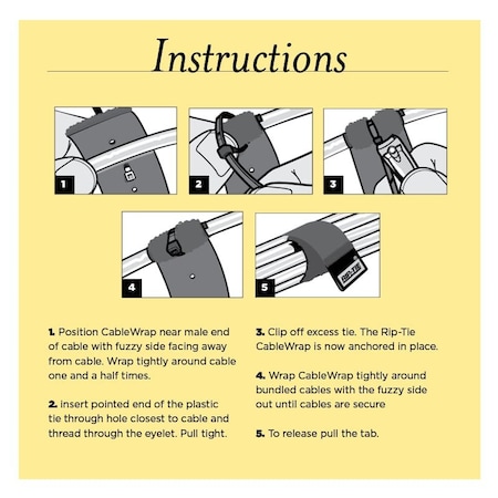 Cable Tie Strap, 14 in L, 2-1/4 in Max Bundle Dia., Gray, Nylon Tie, 10 PK