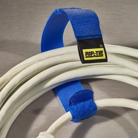 Cable Tie Strap, 9 in L, 2-1/4 in Max Bundle Dia., White, Nylon Tie, 90 lb Strength, 10 PK