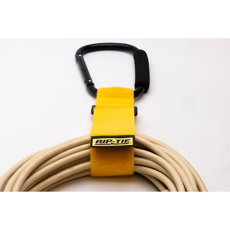 Cable Tie Strap, 20 in L, 4-1/2 in Max Bundle Dia., Yellow, Nylon, 90 lb Strength, 5 PK