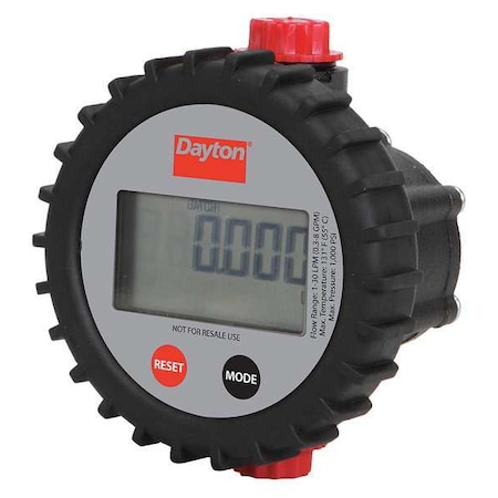 Flowmeter, Digital, 1/2in, FNPT, LCD, 200 cps