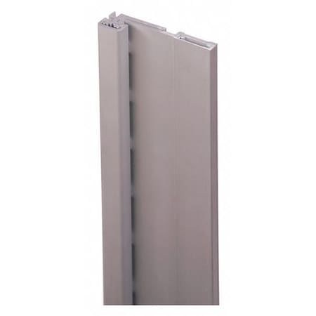 Piano Hinge, Bronze, Full Surface Mounting, 1 5/8 in Leaf W x 83 in Leaf H, Anodized Aluminum