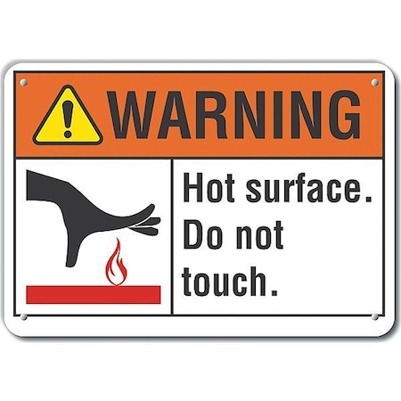 Caution Sign, 10 in H, 14 in W, Aluminum, Horizontal Rectangle, English, LCU6-0023-NA_14X10
