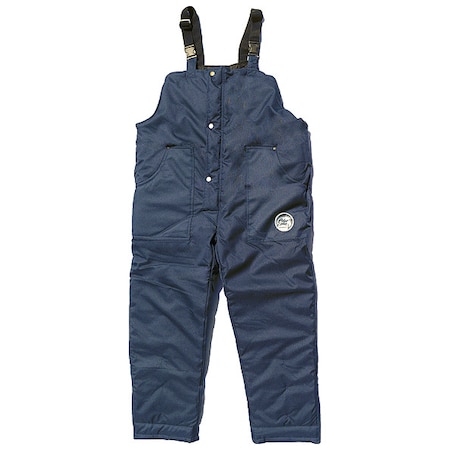 92001 Bib Overalls, Nylon, 10 oz Fabric Weight, 32 in Inseam, Navy, 3XL
