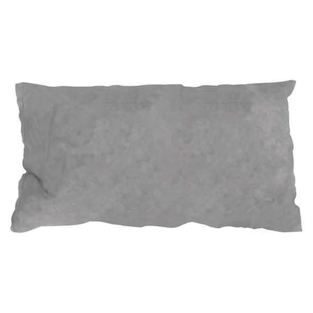 Sorbent Pillow, 18 gal, 8 1/2 in x 17 in, Universal, Gray, 10 PK