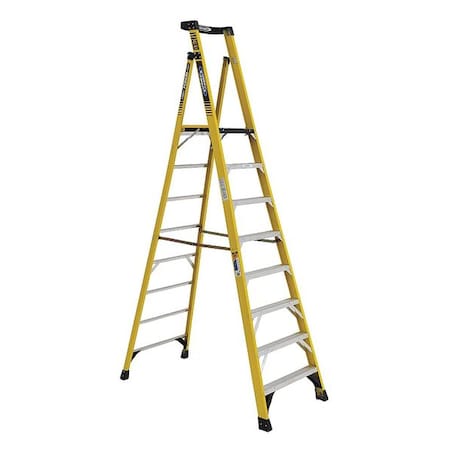 Podium Stepladder,8 ft,Fiberglass,375 lb