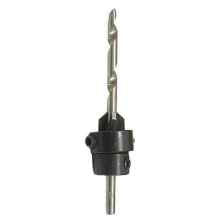 Drill/Countersink,3-1/4 in. L,Right Hand