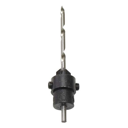 Drill/Countersink,11/64 in.,Tapered