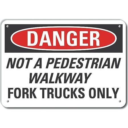 Decal,Danger Not A,Reflective,10 x 7", LCU4-0590-RA_10X7