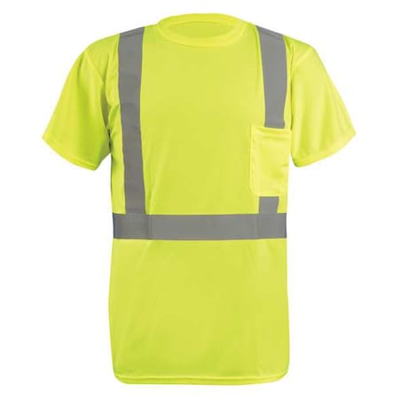 Men's T-Shirt, Polyester, Yellow, 2XL