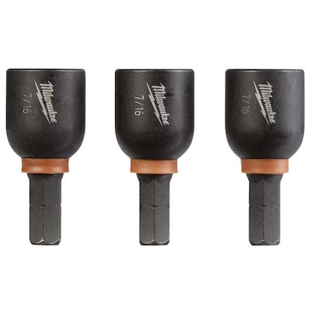 SHOCKWAVE 7/16 in Insert Nutdriver Set (3 Pk)
