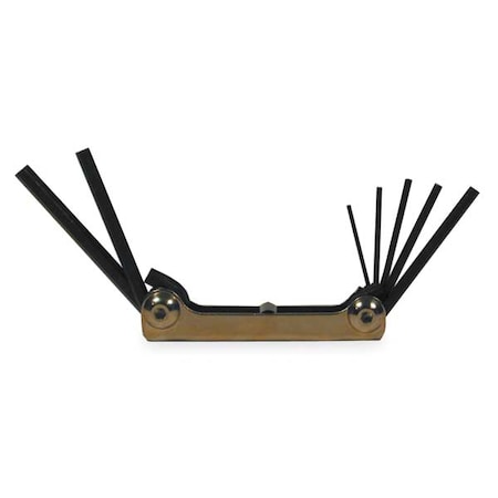 7 Piece Metric Fold-Up Hex Key Set, J4974