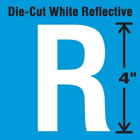 LetterLabel,Vinyl,4inH,2-1/4inW,PK5