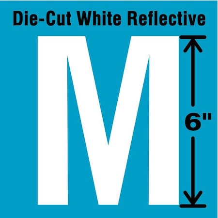 Letter Label, Vinyl, 6 in H, 3-7/8 in W