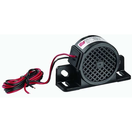Back Up Alarm,97dB,12 to 24VDC,Black