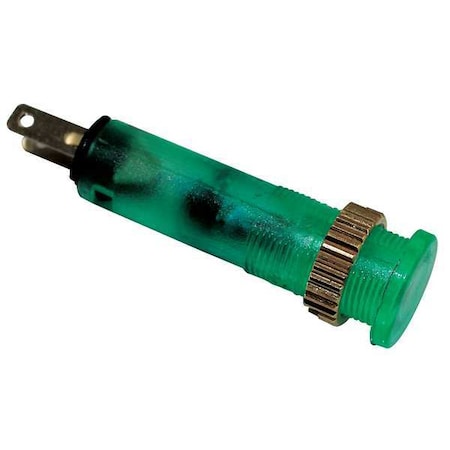 Flush Indicator Light,8mm,120V,Green