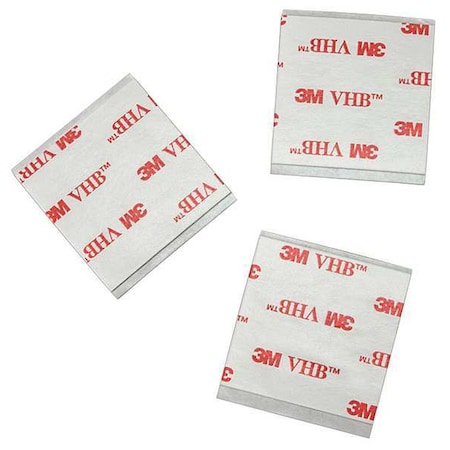 Foam Tape, White, Square, PK5