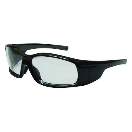 Briggs, Safety Glasses, Anti-Fog, Clear Lens, Black Frame, Full-Frame