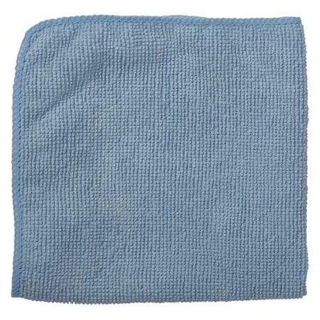 Microfiber Cloth Wipe 12" x 12", Blue, 24PK
