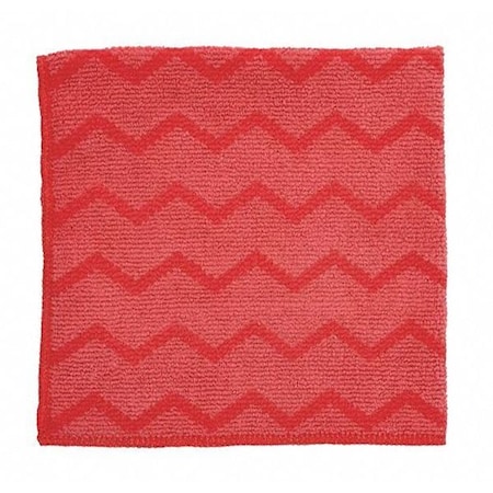 Microfiber Cloth Wipe 16" x 16", Red