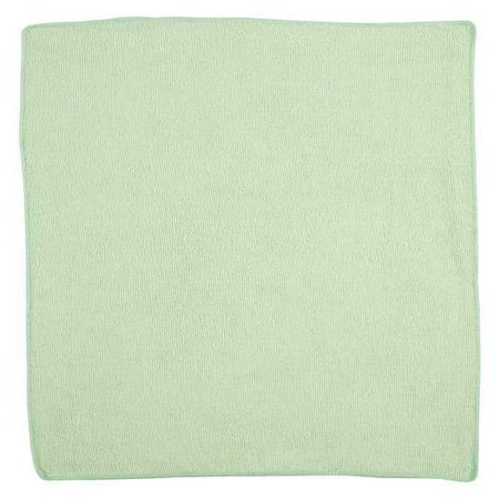 Microfiber Cloth Wipe 16" x 16", Green, 24PK