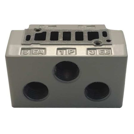 Sub-Plate,1/8 in. NPT,0.29 Cv