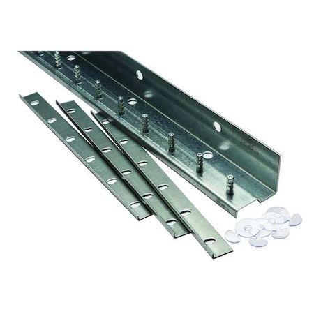 Save-T-Loc Strip Door Hardware,1ft,Alum