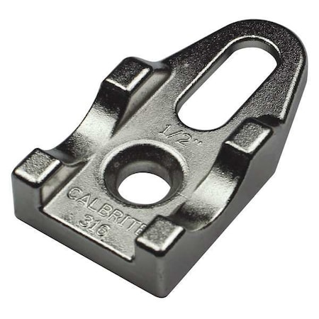 Clamp, Conduit; Pipe Use, 3/4 in, 316 Stainless Steel, Brite