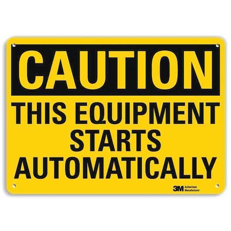 Safety Sign, 10 in Height, 14 in Width, Aluminum, Horizontal Rectangle, English, U4-1709-RA_14X10