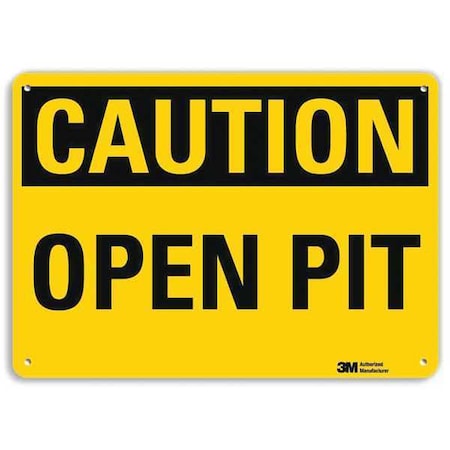 Safety Sign, 10 in Height, 14 in Width, Aluminum, Horizontal Rectangle, English, U4-1567-RA_14X10
