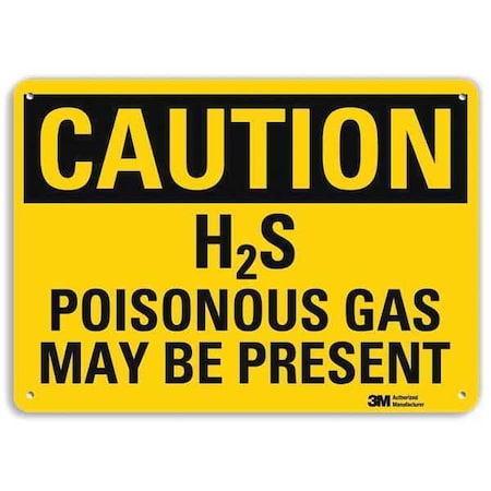 Safety Sign, 10 in Height, 14 in Width, Aluminum, Horizontal Rectangle, English, U4-1351-RA_14X10