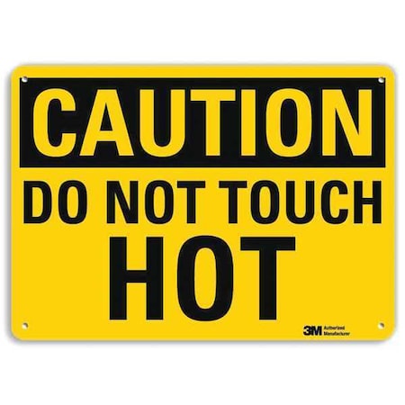Safety Sign, 10 in Height, 14 in Width, Aluminum, Horizontal Rectangle, English, U4-1207-RA_14X10