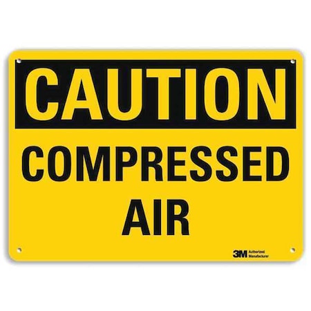 Safety Sign, 10 in Height, 14 in Width, Aluminum, Horizontal Rectangle, English, U4-1137-RA_14X10