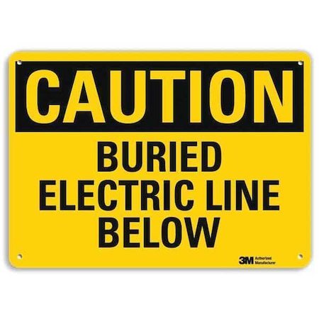 Safety Sign, 10 in Height, 14 in Width, Aluminum, Horizontal Rectangle, English, U4-1100-RA_14X10