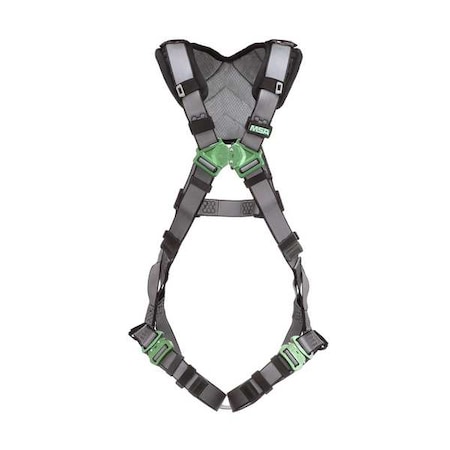 V-FIT Full Body Harness, 2XL, 400 lb., Quick-Connect Chest/ Quick-Connect Leg Straps, Back D-Ring